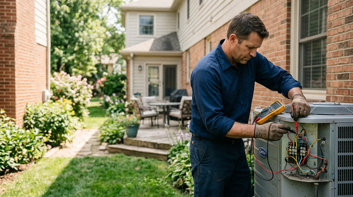 HVAC technician working near Lebec, CA